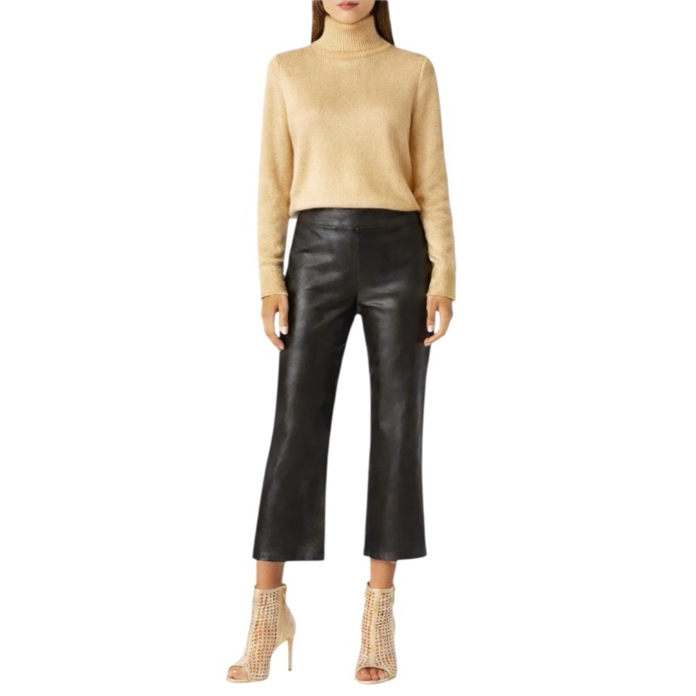 Frame Jersey Crop High Rise Mini-Boot Coated Crop Pants 29” - Picture 2 of 11